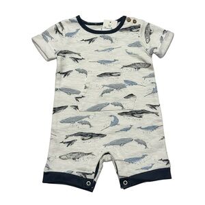 NWT Oliver & Rain Organic Sea Mammal Romper (6 mo)